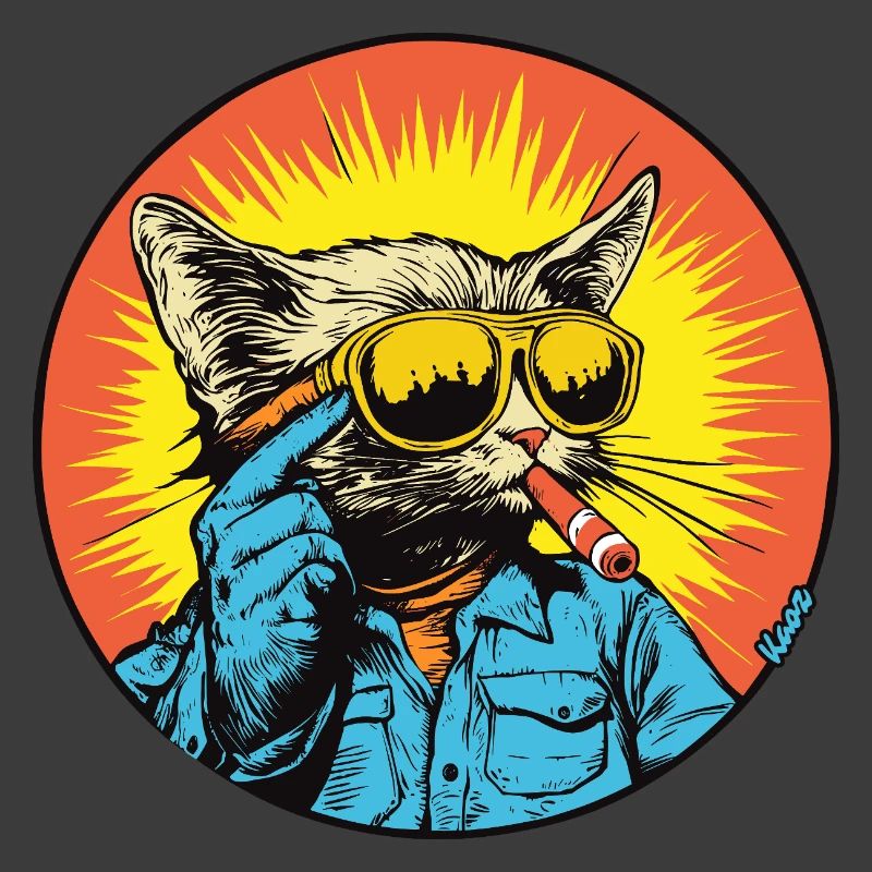 Sunny Cat Retro-Vibe