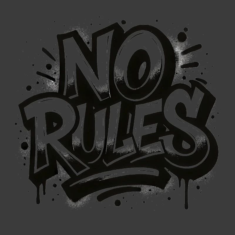 No Rules Graffiti Design