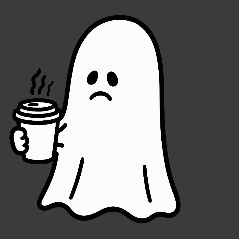 Geist Kaffee Halloween Süßes oder Saures