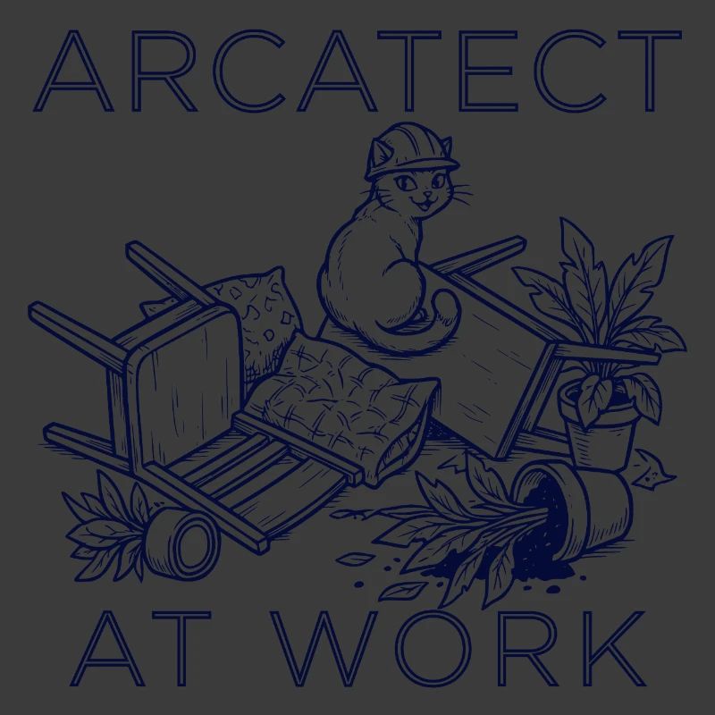 Arbeiterkatze am Werk