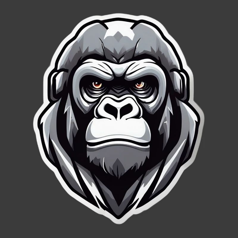 Gorilla-Krieger-Grafik