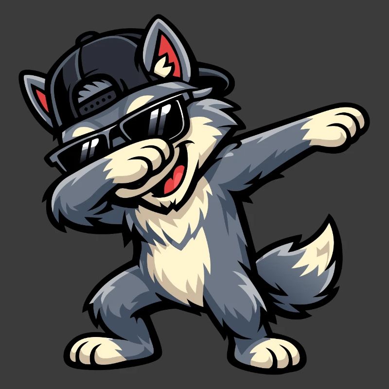 Dabbing Wolf