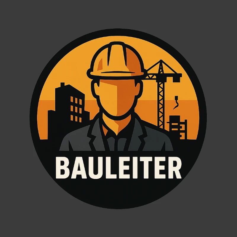 Icône du constructeur : ouvrier du bâtiment chez une grue de construction