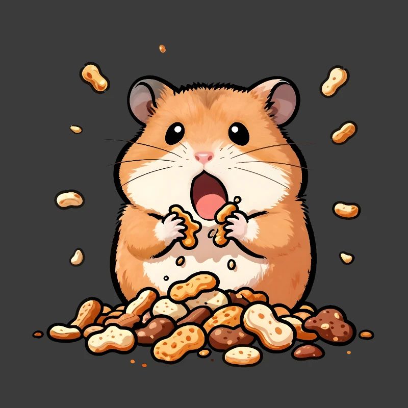 Gourmet-Hamster und Erdnüsse