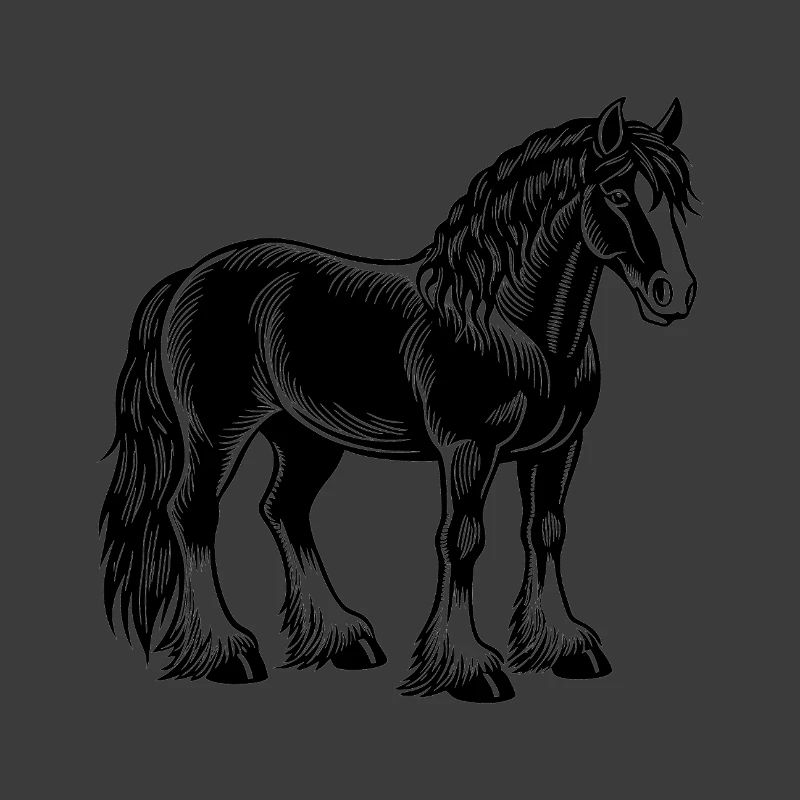 Clydesdale Pferd