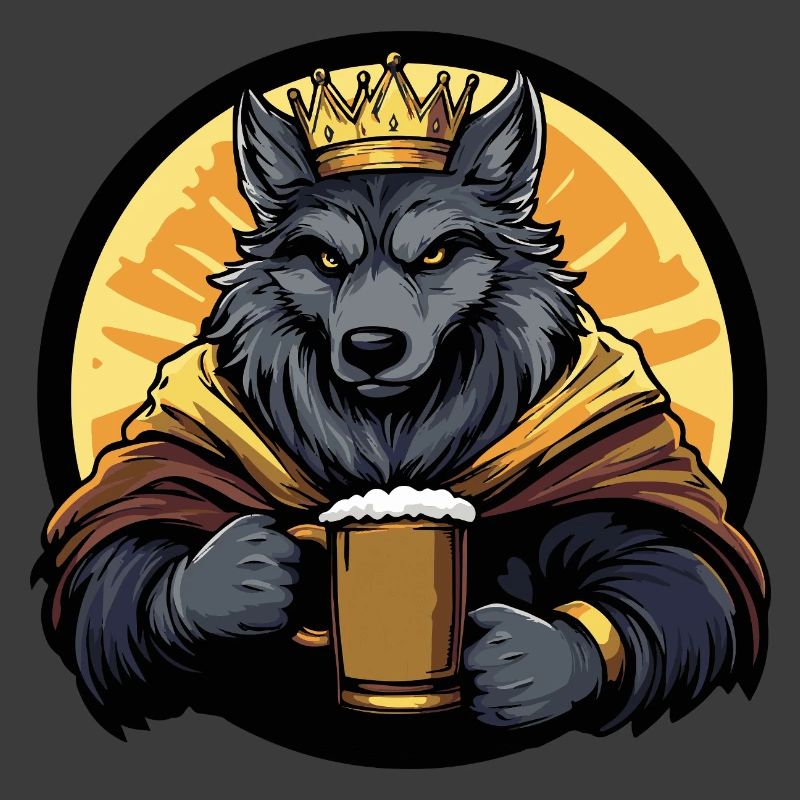 Wolf Bier Lustig