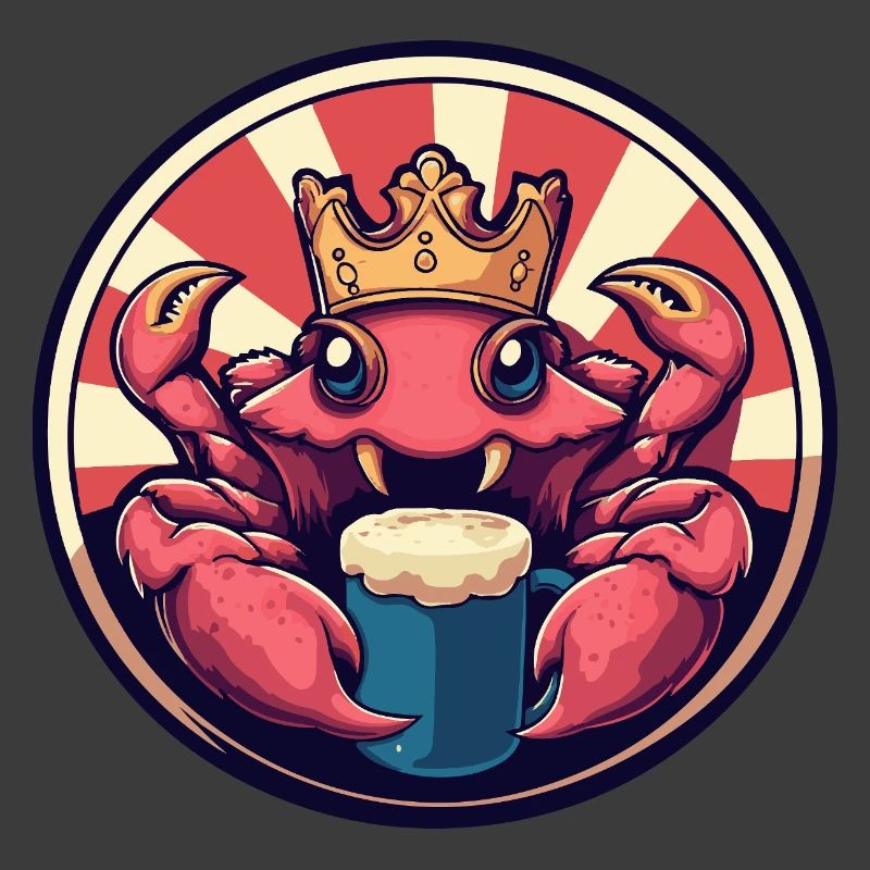 Krebs Krabbe Bier Lustig