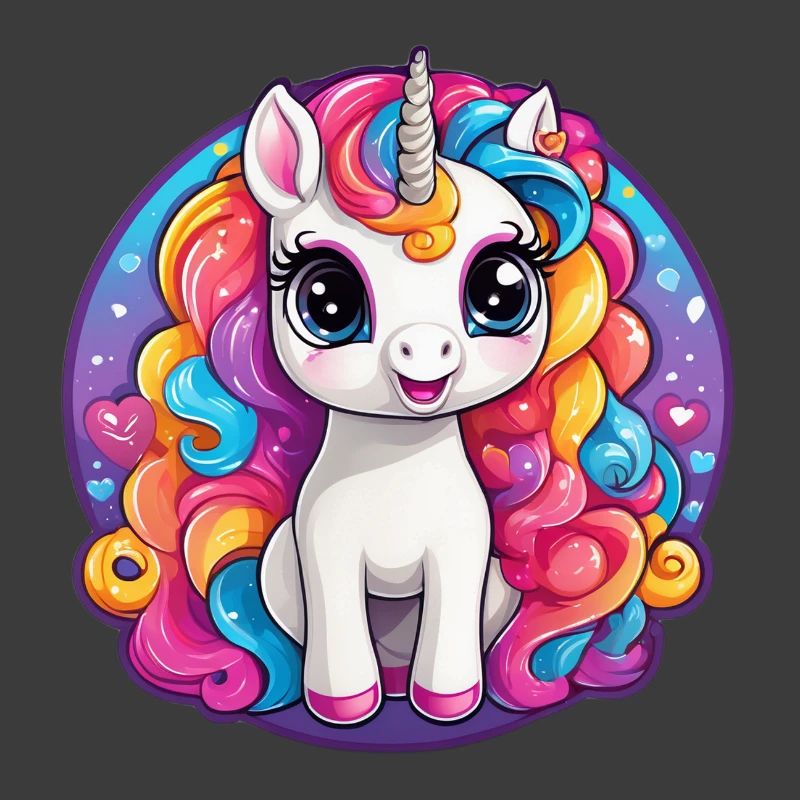Licorne arc ciel rêveuse