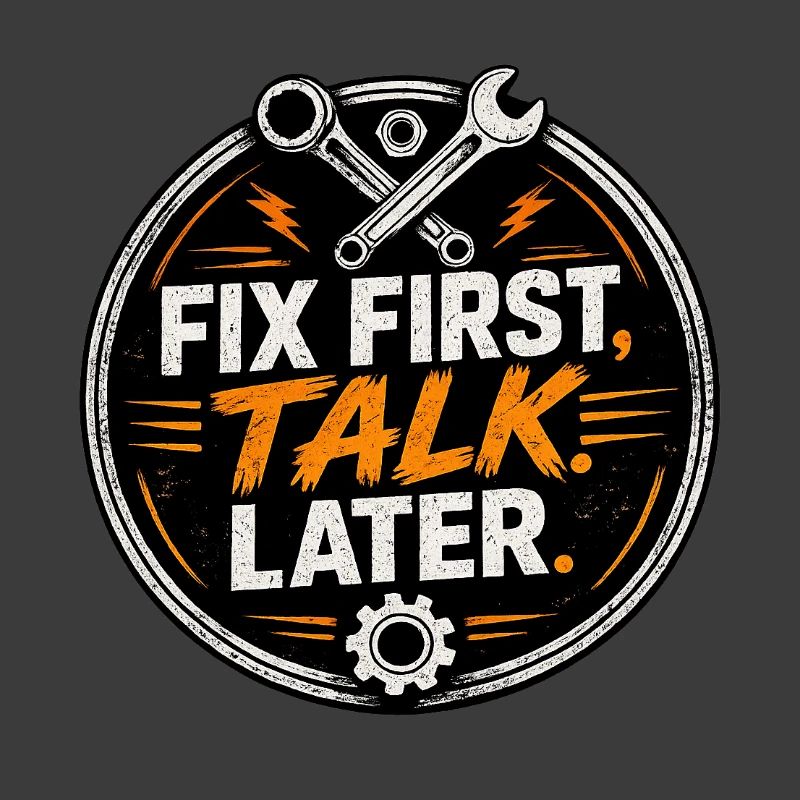 Fix First, Talk Later – Mechanic Tee