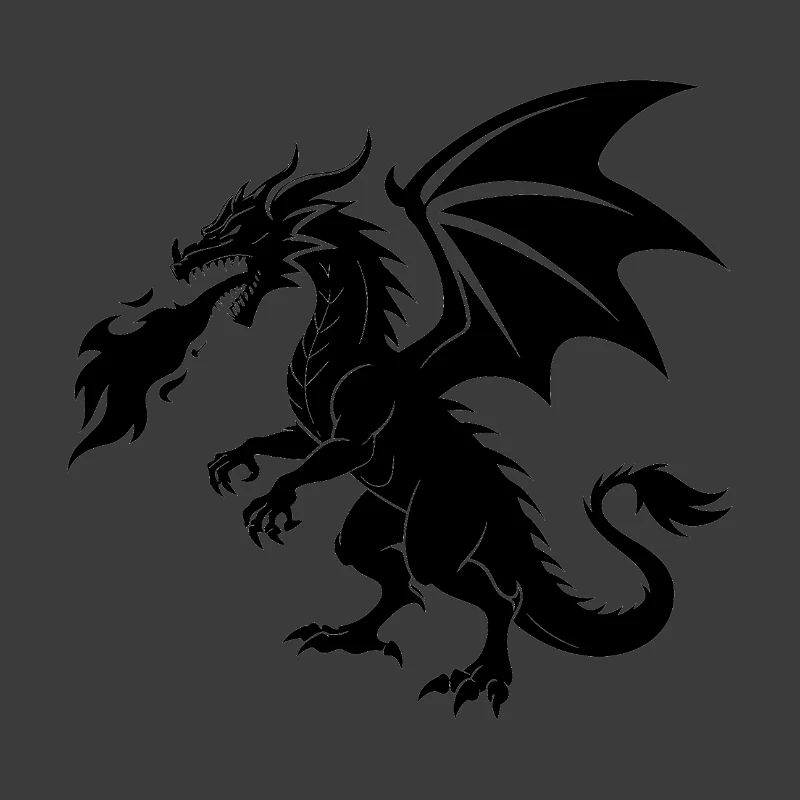 Feuerspeiender Drache