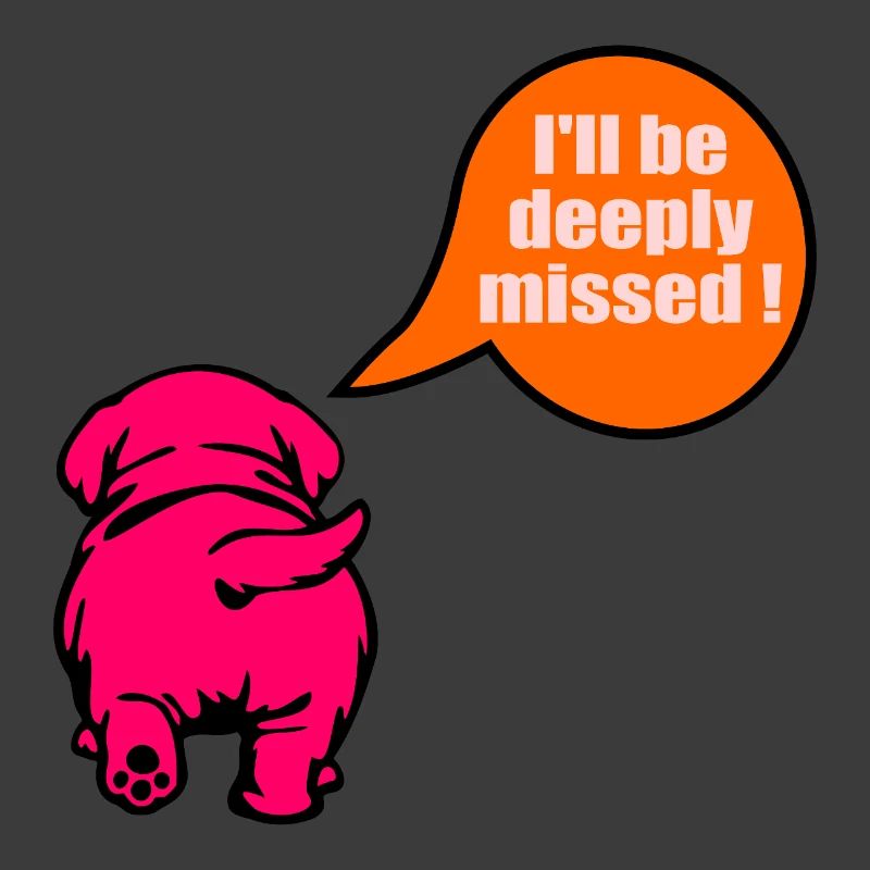 Chien d’adieu drôle