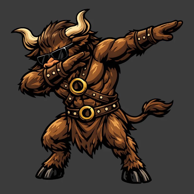 Dabbing Minotaurus