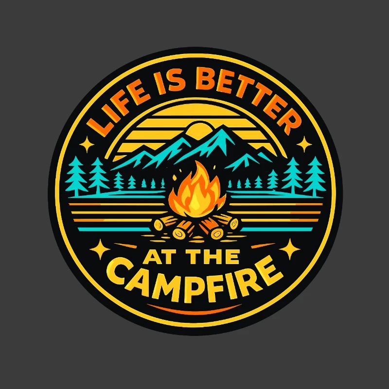 Mode de vie autour du feu de camp