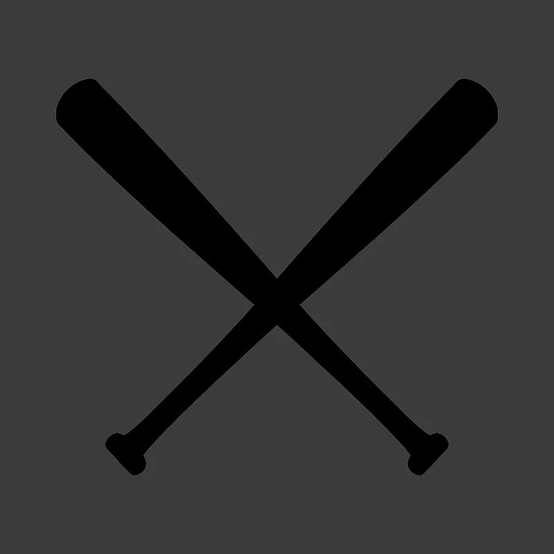 Crossed Baseball Bats