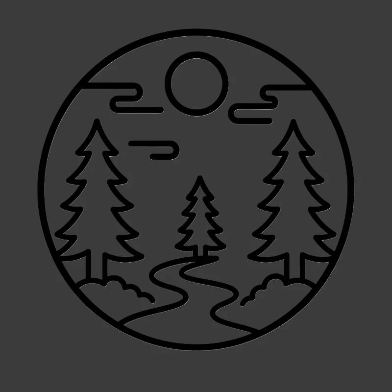 Moonforest Path Silhouette