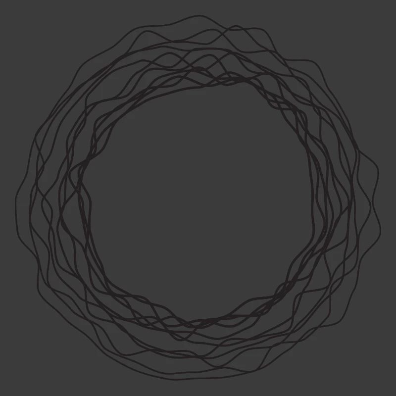 Kreisförmiger Kranz-Kunst
