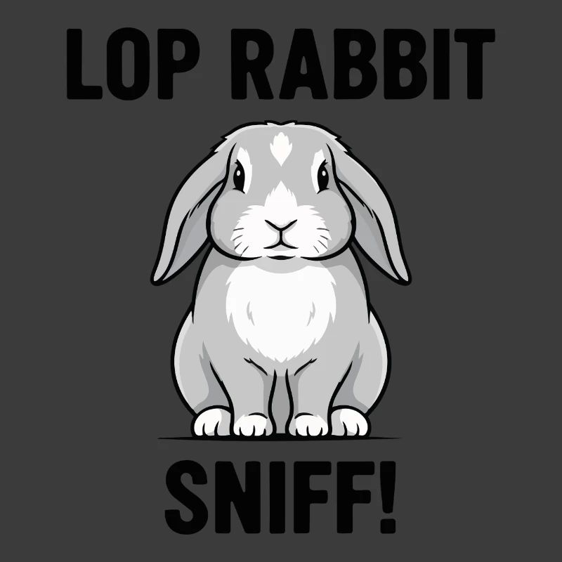 Ram Rabbit Sniff Lop Rabbit Grey