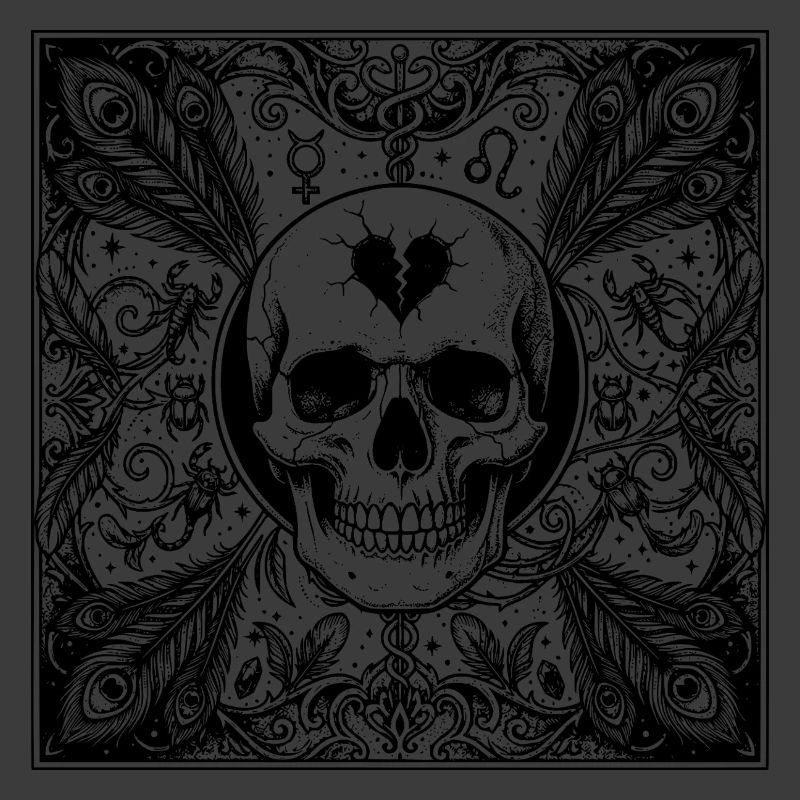 Gothic Scorpio Skull Occult Design