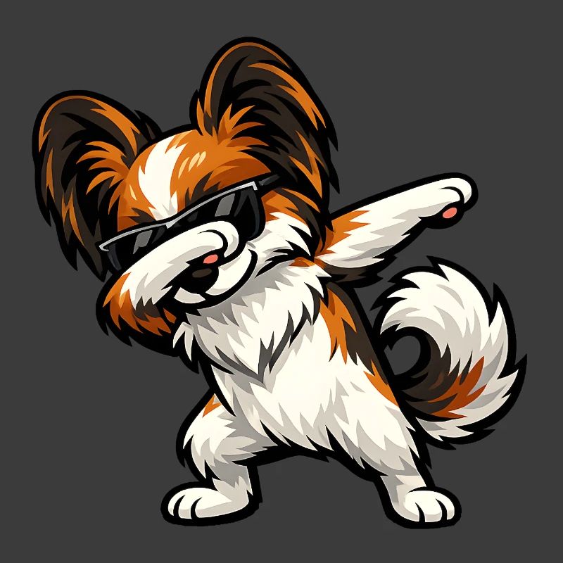 Dabbing Butterfly Dog