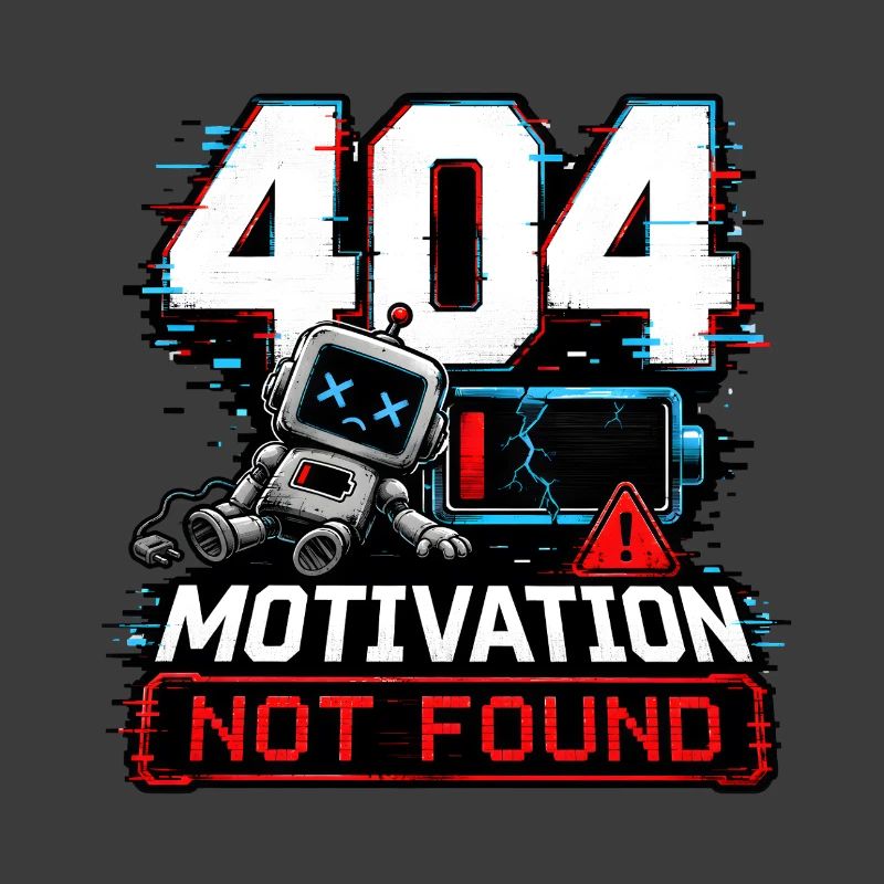 404 Motivation Not Found Roboter
