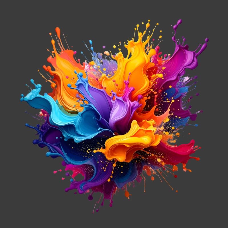 Farbspritzer Explosion
