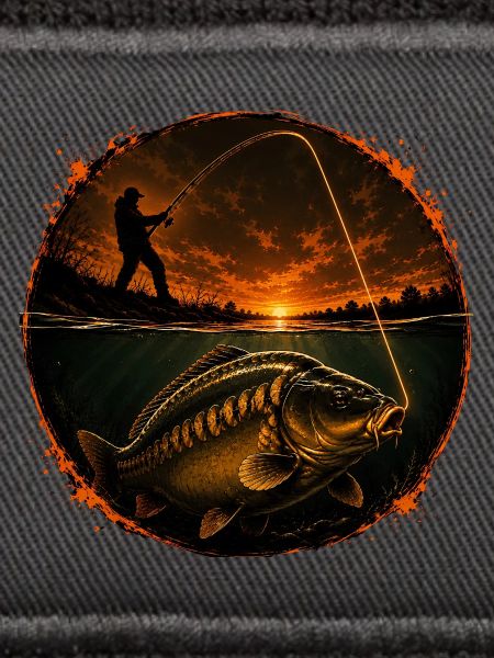 Oberflächenverbindung Karpfenfischerei-Design
