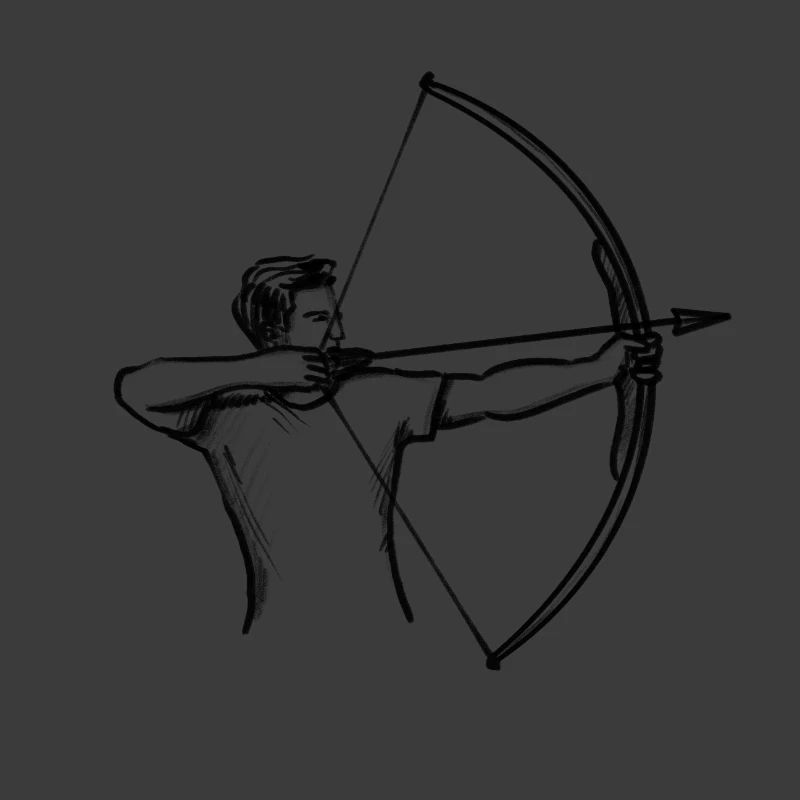 Bogenschütze - Illustration