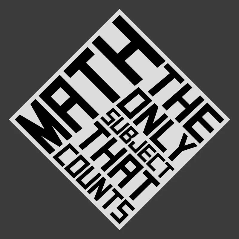 Les mathématiques La seule matière qui compte Nerd Mathe Logo