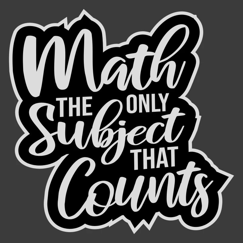 Les mathématiques La seule matière qui compte Nerd Mathe Logo