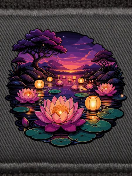 Lotus-Lichter am Abend