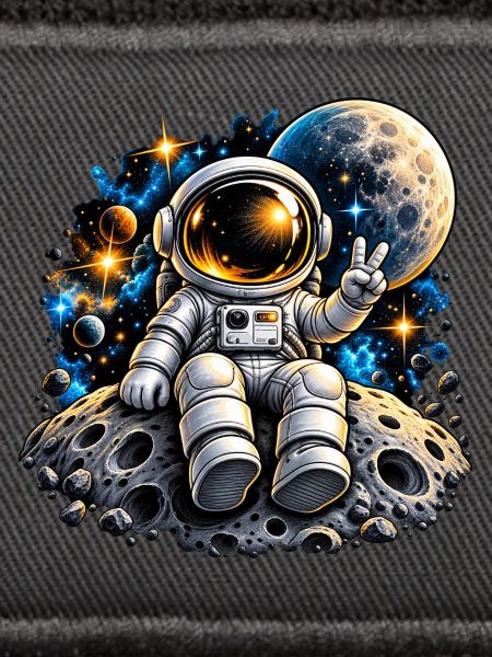 Astronaut auf Mondstein
