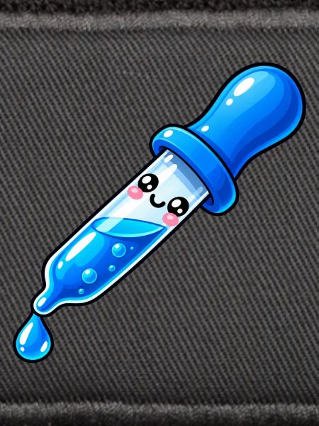 Kawaii Blauer Tropfendropper