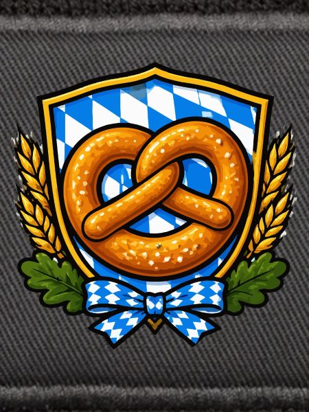 Bavarian Pretzel Crest Emblem