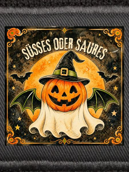 Süßes oder Saures Halloween-Kürbis