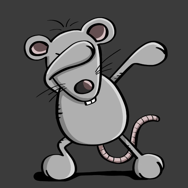 Cool Dab Dance Mouse - Dabbing Rat - Comic