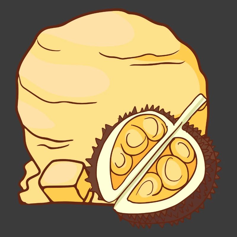 Durian Eis Speiseeis Eiskrem Eiscreme Kugeleis