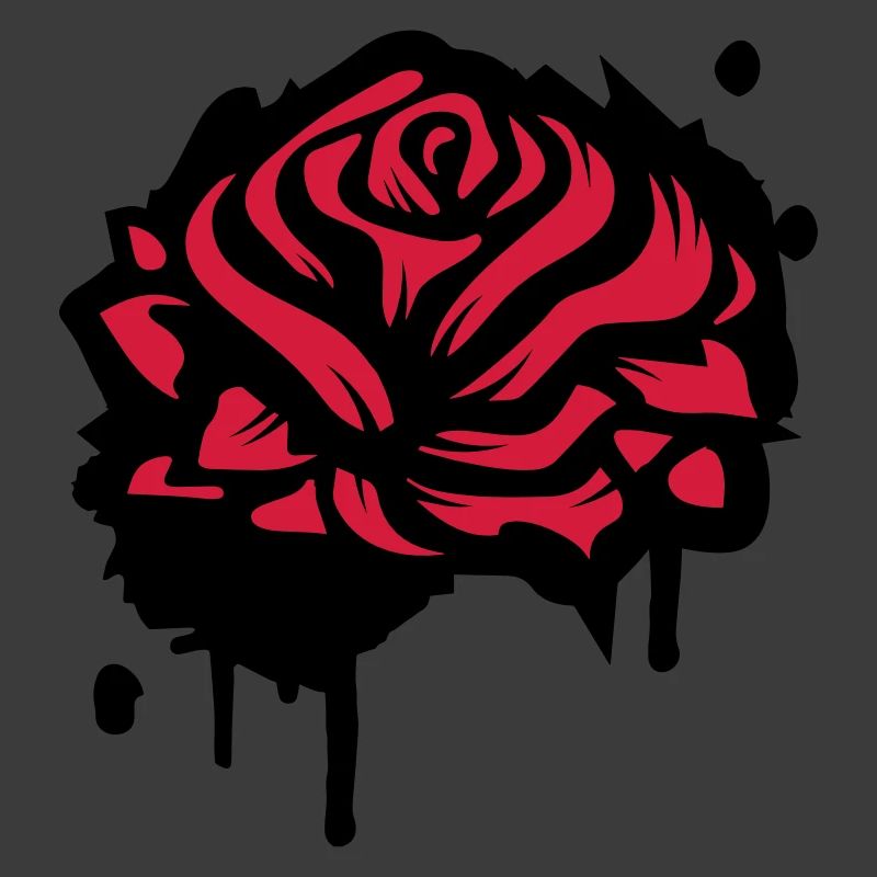 Une rose comme un graffiti