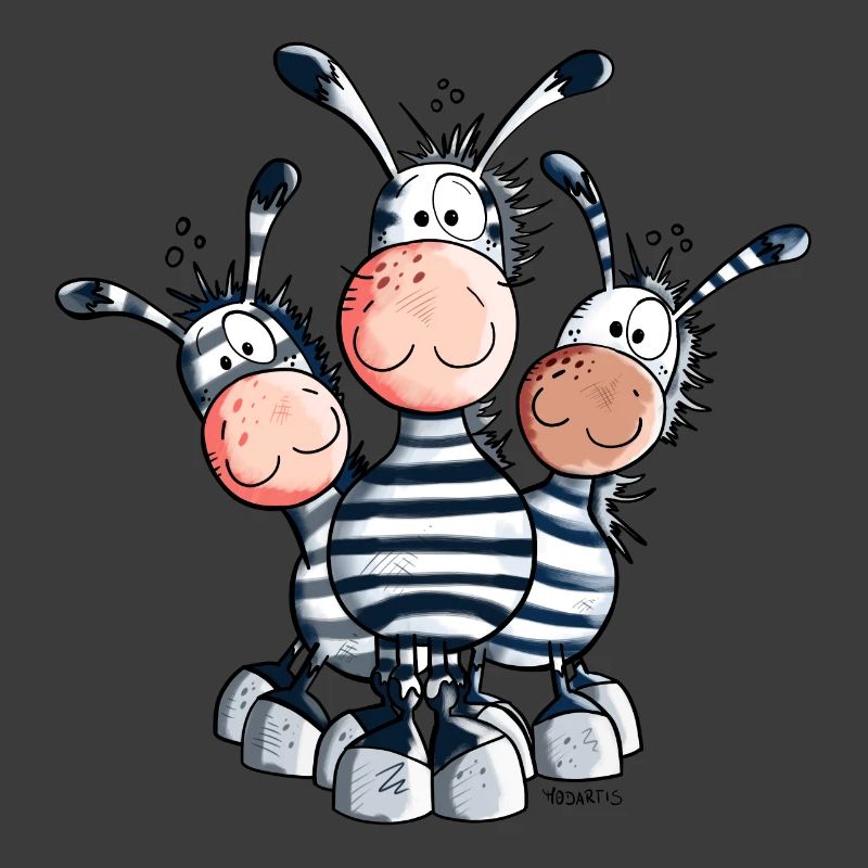 Süßes Zebra Trio