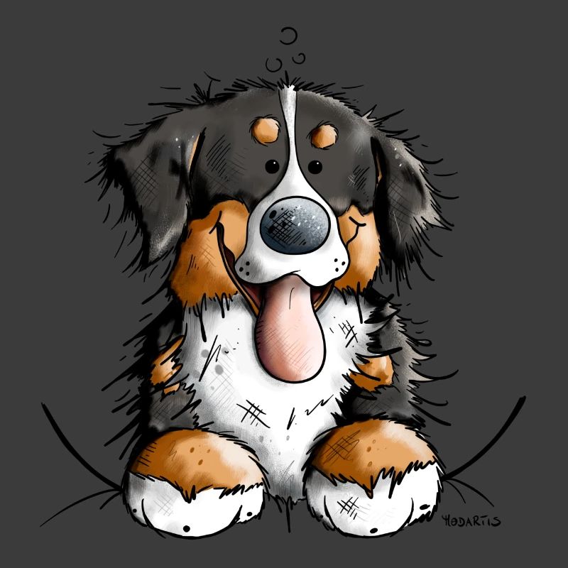 Glücklicher Berner Sennenhund