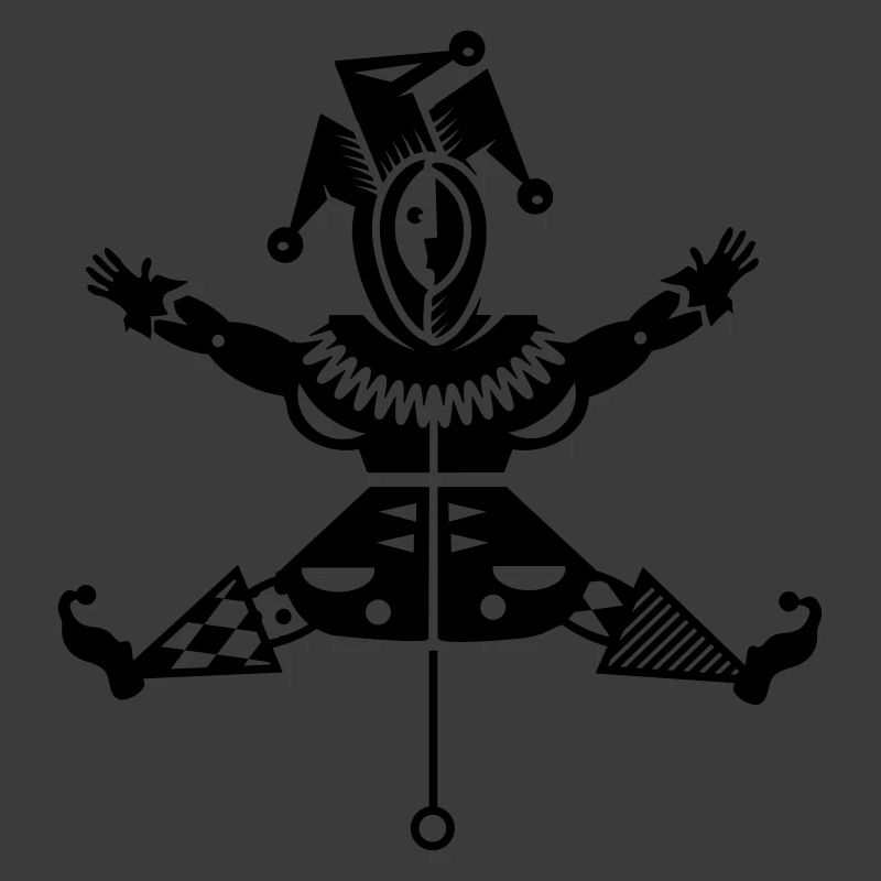 Jumping jack with jester hat