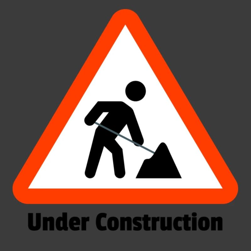 Baugrube Warnschild Illustration