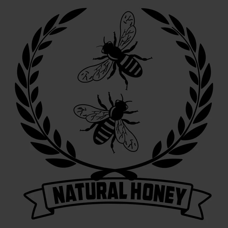 Bienen im Lorbeerkranz