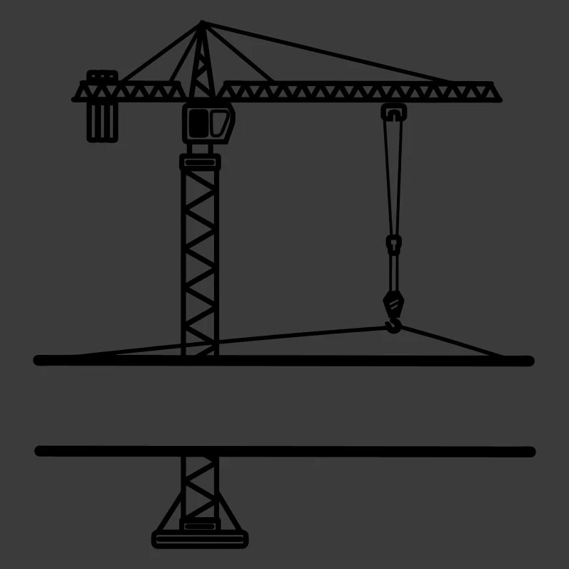 Baukran mit Banner