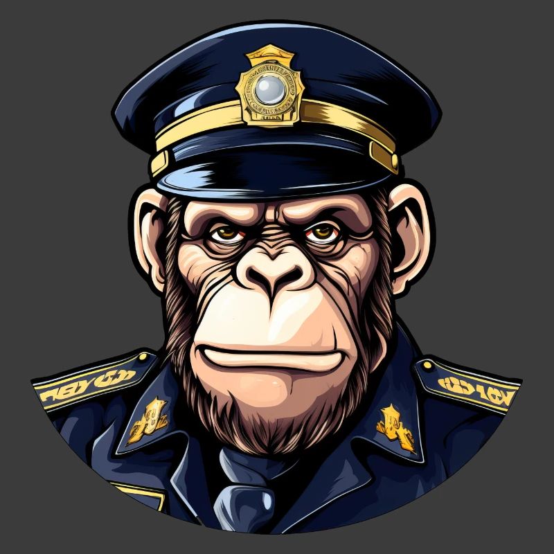 Schimpansen Polizist