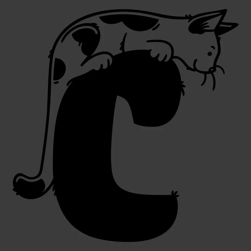 Katze Buchstabe C