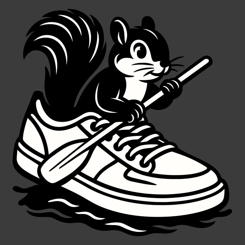 Eichhörnchen im Sneaker!