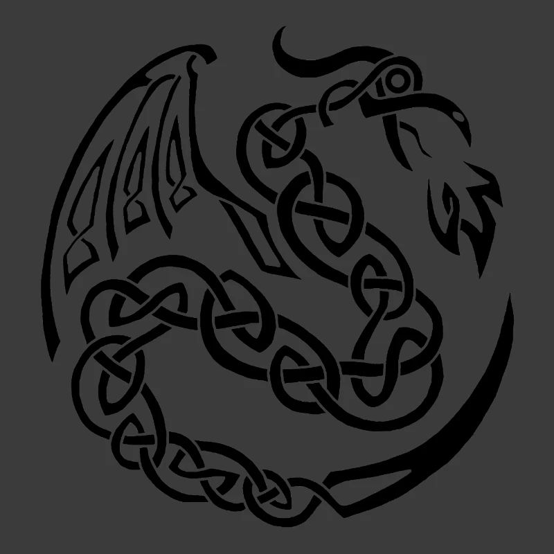 Black Celtic Dragon