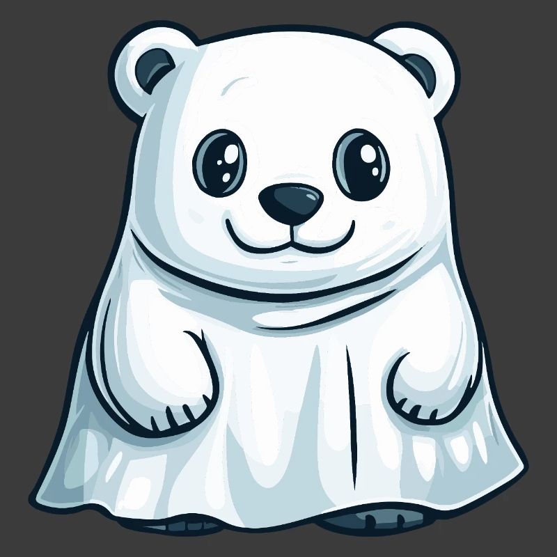 Polar Bear Halloween Ghost