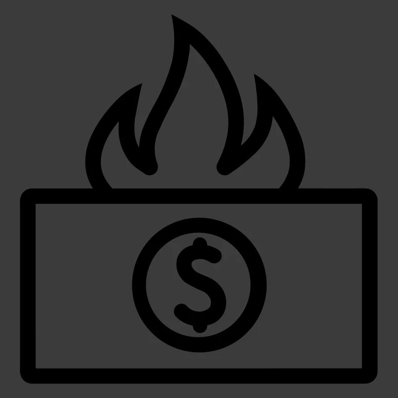 Geld verbrennen