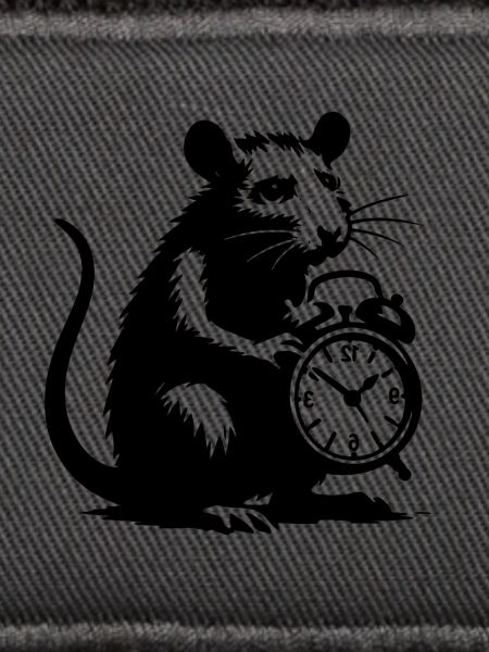 Gestresste Ratte und Wecker